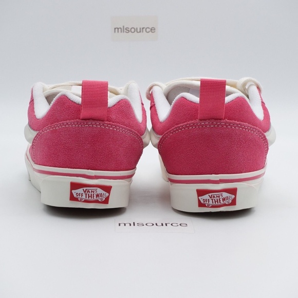 SLD NEW Vans Knu Skool Sneakers VN0009QCBJ1 Retro Color Pink/True White - Picture 5 of 7